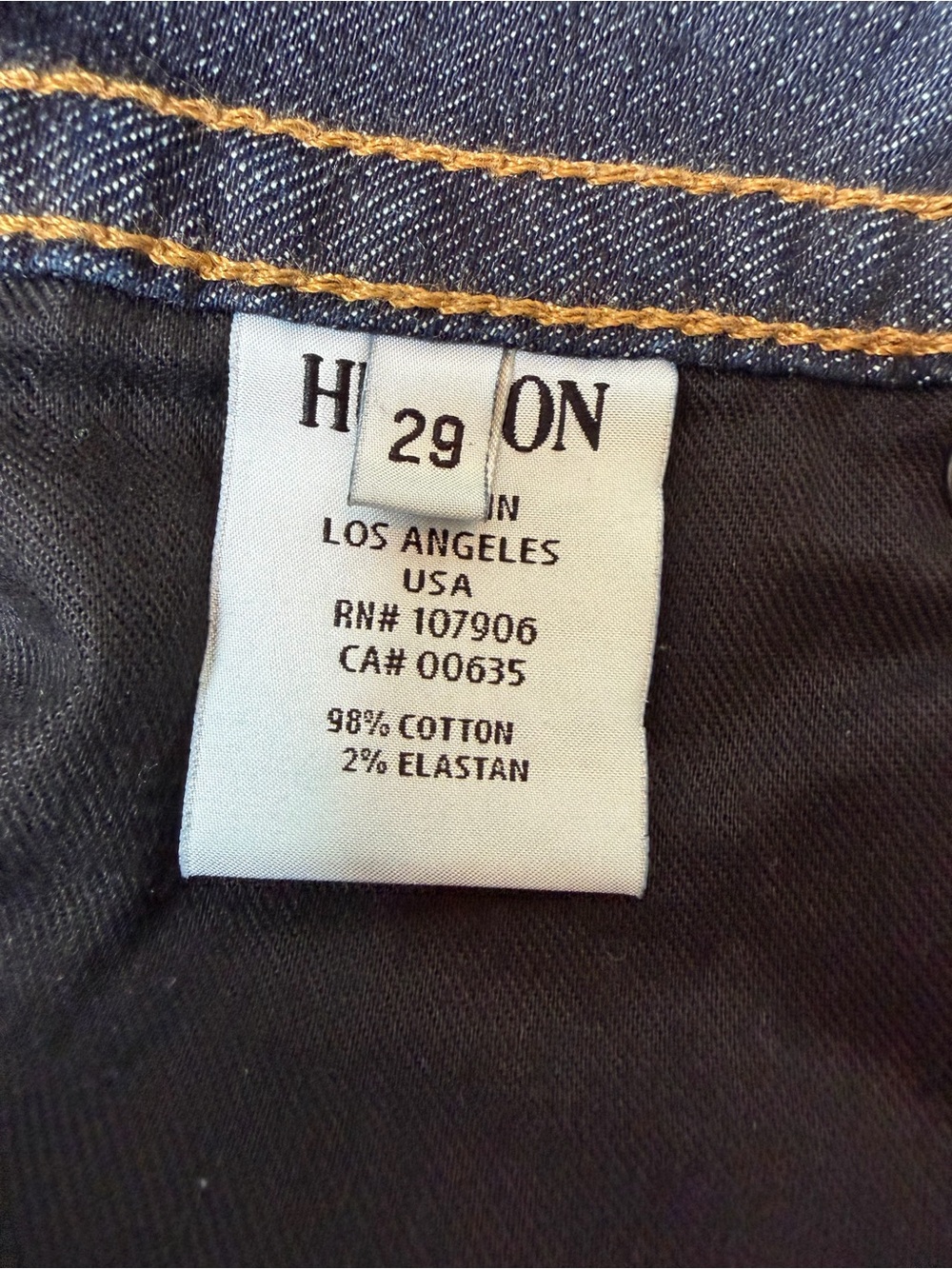 Hudson Jeans Signature Petite Bootcut Dark Indigo Denim Size 29 - Picture 8 of 15